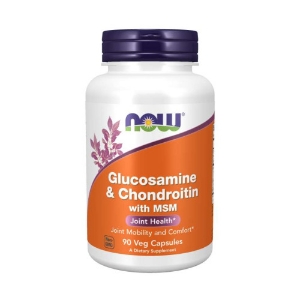 Глюкозамин  Хондроитин  МСМ 90 вег.капс. NOW Foods Glucosamine & Chondroitin with MSM