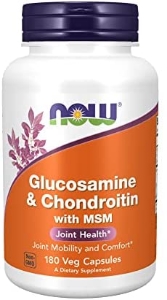 Глюкозамин Хондроитин МСМ 180 вег.капс. NOW Foods Glucosamine & Chondroitin with MSM