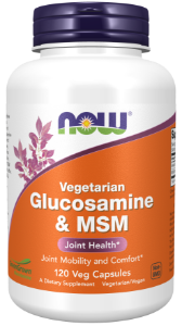 Глюкозамин и Метилсулфонилметан МСМ 240 вег.капс. NOW Foods Glucosamine & MSM (Vegetarian)