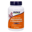 Глюкозамин и Хондроитин 60 табл. NOW Foods Glucosamine & Chondroitin Extra Strength 