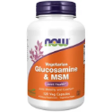 Глюкозамин и Метилсулфонилметан МСМ 120 вег.капс. NOW Foods Glucosamine & MSM (Vegetarian)