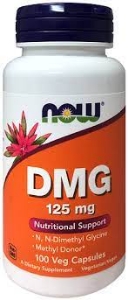 Диметилглицин 125 mg  100 вег.капс.  NOW Foods  DMG