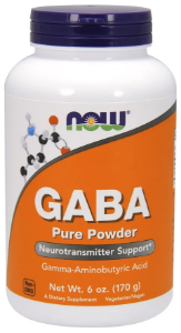 ГАБА Гама аминобутирова киселина пудра 170g  NOW Foods  GABA Powder