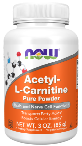 АЦЕТИЛ L-КАРНИТИН  пудра  85g  NOW Foods ACETYL L-CARNITINE Pure Powder