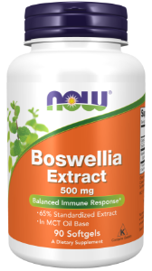 Босвелия Екстракт 500 mg 90 софтгел капс.  NOW Foods  Boswellia Extract  Softgels