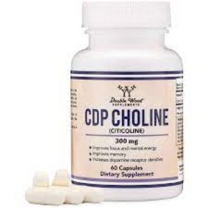 Цитиколин  300 mg 60 капс.  Double Wood Supplements  CDP Choline  Citicoline