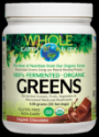 Зелени супер храни на прах  с  вкус на шоколад   438g Natural Factors Whole Earth & Sea FERMENTED ORGANIC GREENS