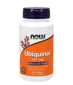 Убиквинол 100 mg 60 софтгел капс.  NOW Foods UBIQUINOL