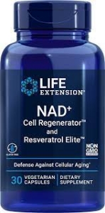 Никотинамид  рибозид  и Ресвератрол  30 капс Life Extension NAD plus Cell Regenerator and Resveratrol Elite™