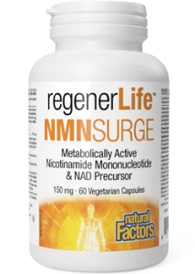 Никотинамид мононуклеотид  150 mg, 60 капс.  Natural Factors   RegenerLife™ NMN