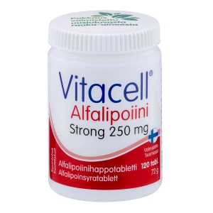 Витасел алфа липоева киселина 250 mg 120 табл. Vitacell Alpha lipoic Strong