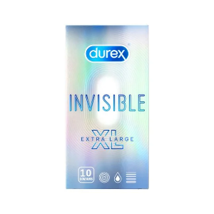 Презервативи XL 10 бр.   DUREX   INVISIBLE  EXTRA LARGE XL
