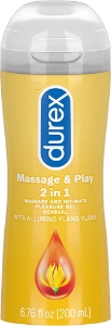 Масажен гел и лубрикант с Иланг - Иланг 200 ml Durex Play Sensual Massage 2 in 1 Water Based Lube