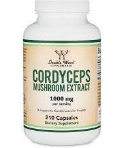 Екстракт от Кордицепс  210  капс.  Double Wood Supplement  Cordyceps Mushroom Extract