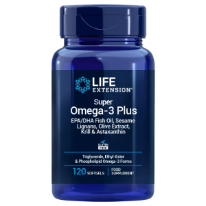 Концентрирано рибено масло  120 софтгел капс. Life Extension  Super Omega-3 Plus EPA/DHA Fish Oil