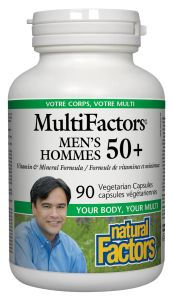Витамини и Минерали за Мъже 50+  90 вег.капс.  Natural Factors  Natural Factors MultiFactors Men's 