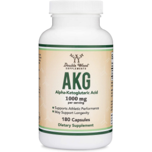 Алфа-кетаглутарова киселина   500 mg   180 капс. Double Wood Supplements  Alpha-Ketoglutaric Acid (AKG)