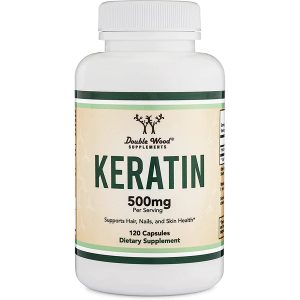 Кератин  120 капс.  Double Wood Supplements  Keratin