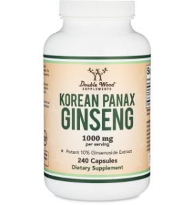 Корейски женшен  500 mg  240 капс.  Double Wood Supplements  Korean Panax Ginseng