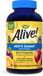 Мултивитамини за момчета 50 желирани табл.  2 броя Nature's Way  Alive! Teen Complete  Multi For Him