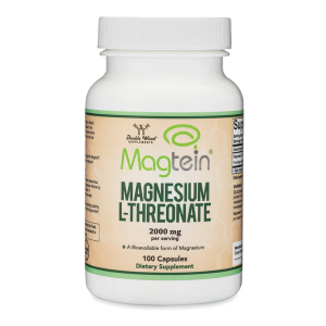 Магнезий Л-Треонат  500 mg  100 капс.   Double Wood Supplements  Magnesium L-Threonate  Magtein