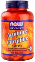 L-аргинин и L-цитрулин 500 mg/250 mg 240 вег.капс. NOW Sports Arginine & Citrulline