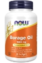 Масло от пореч 1000 mg 60 софтгел капс.  NOW Foods Borage Oil 