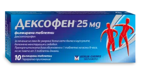 ДЕКСОФЕН ТАБЛ. 25МГ Х 10 Dexofen 