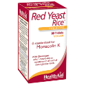 Червен ориз дрожди  650 mg  90  табл.   HealthAid  Red Yeast Rice
