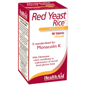 Червен ориз дрожди  650 mg  90  табл.   HealthAid  Red Yeast Rice