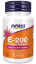 Витамин Е  200 IU  100  софтгел капс.  NOW Foods Vitamin E-200 With Mixed Tocopherols