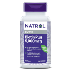 Биотин плюс 5 000mcg и Лутеин 60 табл.  Natrol Biotin Plus Lutein
