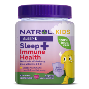 Имунна формула  за деца  плюс спокоен сън  50 желирани бонбони  Natrol  Kids Sleep+ Immune Health