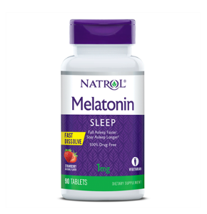 Мелатонин бързоразтваряща се форма  1 mg  90 табл.   Natrol  Melatonin  Fast Dissolve Strawberry