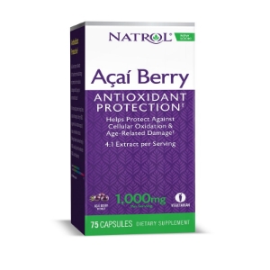 Natrol  Акайбери 1000mg 60+15 капс.  AcaiBerry