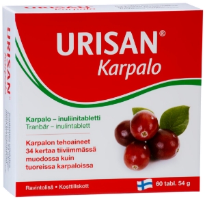 Урисан  червена боровинка инулин 60 табл.  Urisan® Karpalo