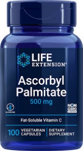 Аскорбил Палмитат 500 mg  100 капс.  Life Extension  Ascorbyl Palmitate