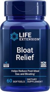 Формула при подуване и газове  60 софтгел капс.  Life Extension  Bloat Relief