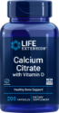 Калций цитрат + Витамин D3  200 капс.  Life Extension  Calcium Citrate with Vitamin D