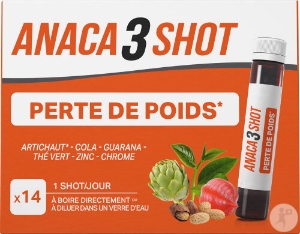 Програма за детокс и отслабване 25ml x 14  Anaca3 Shot Perte de Poids