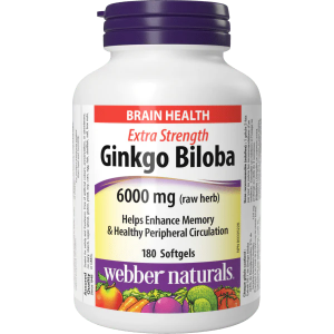 Гинко Билоба  120 mg 180 софтгел капс.  Naturals Extra Strength Ginkgo Biloba