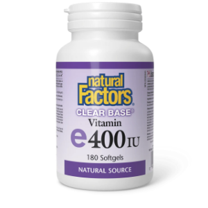 Витамин Е 400 IU 180 софтгел капс. Natural Factors Clear Base Vitamin E Natural Source