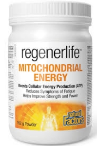 Формула за оптимизиране на митихондриалната функция 162g прах Natural Factors RegenerLife™ Mitochondrial Energy Powder