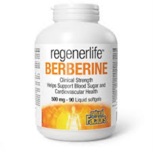 Берберин 500mg  90 софтгел капс.  RegenerLife Berberine