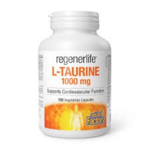 L-Таурин  1000 mg  120 вег.капс.  Natural Factors RegenerLife™ L-Taurine