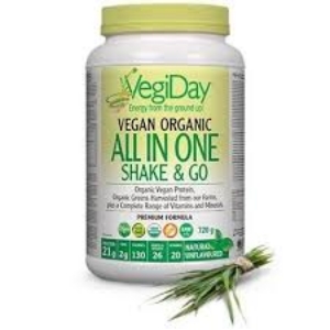  Растителен протеин органик прах с натурален вкус 840g   Natural Factors  VegiDay® Raw Organic Plant-Based Protein  Unflavoured