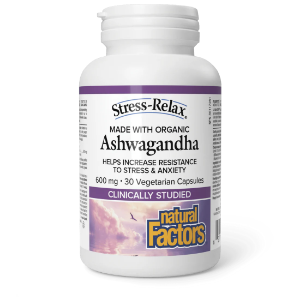 Ашваганда  600 mg  30 вег.капс.  Natural Factors Stress Relax® Ashwagandha 