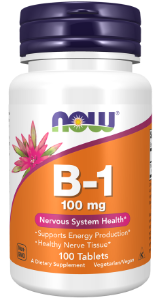 Витамин  В 1 Тиамин 100 mg  100  табл.   NOW Foods B-1