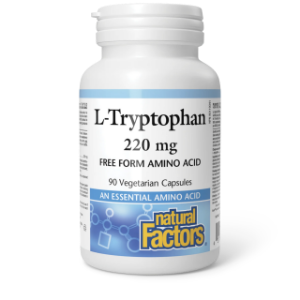 Л-Триптофан 220 mg  90 вег. капс.  Natural Factors  L-Tryptophan