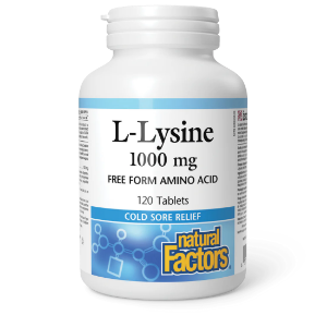 Л-Лизин 1000 mg 120 вег.капс.Natural Factors L-Lysine